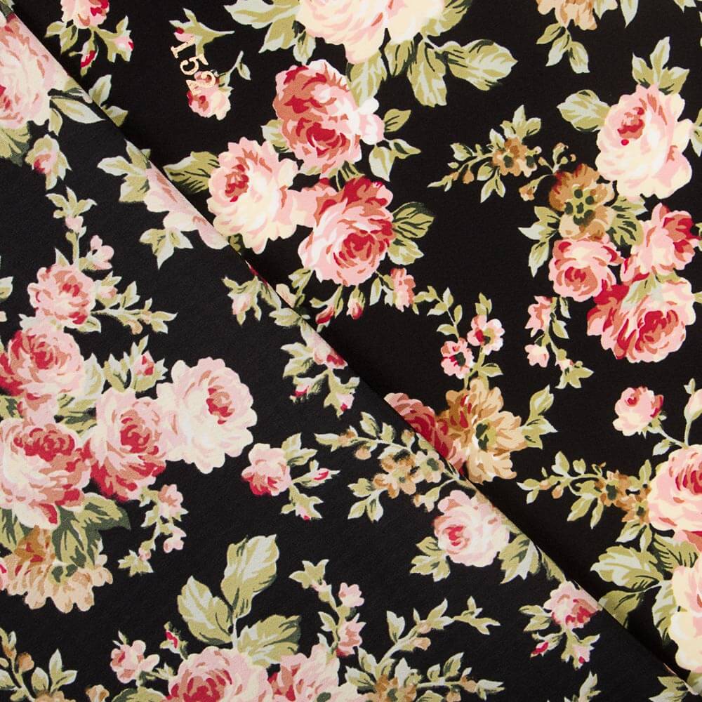 Crepe Cretona Negro - Ribes y Casals