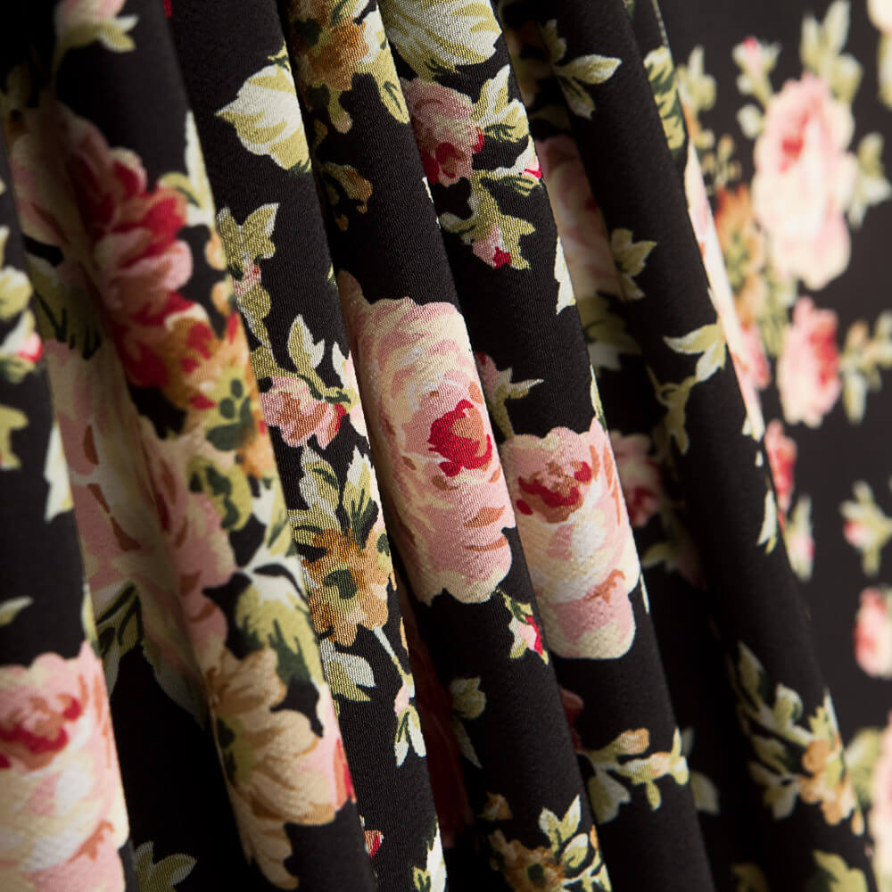 Crepe Cretona Negro - Ribes y Casals