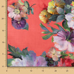 Fama Strech Flor Acuarela Coral - Ribes y Casals