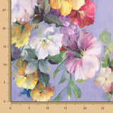 Fama Strech Flor Acuarela Malva - Ribes y Casals