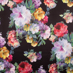 Fama Strech Flor Acuarela Negra - Ribes y Casals