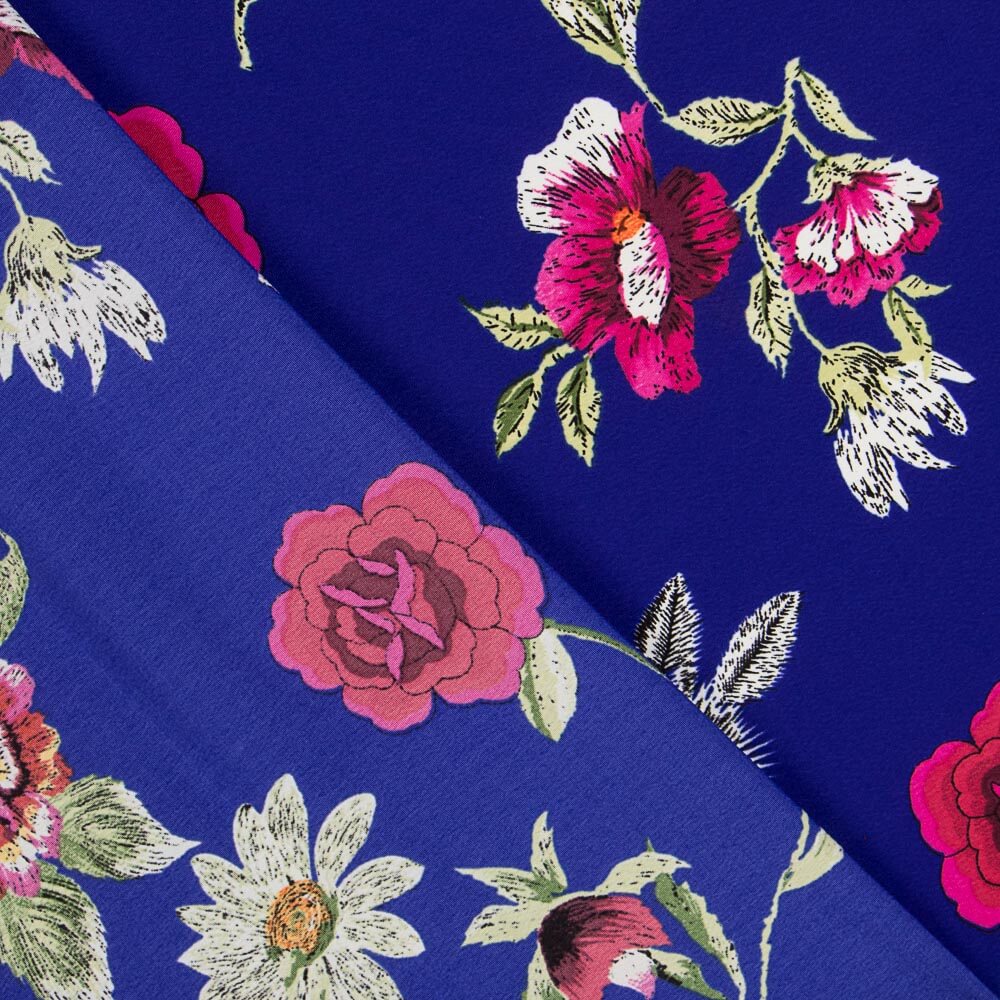 Crepe Mantón Manila Azul - Ribes y Casals