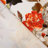 Gabardina Elástica Flor Lunar Pistacho - Ribes y Casals