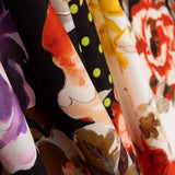 Gabardina Elástica Flor Lunar Pistacho - Ribes y Casals