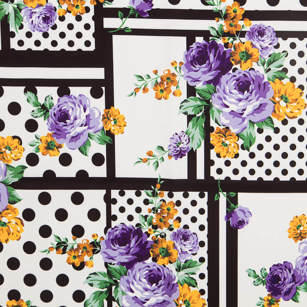 Bielástico Patch Cretona Malva - Ribes y Casals