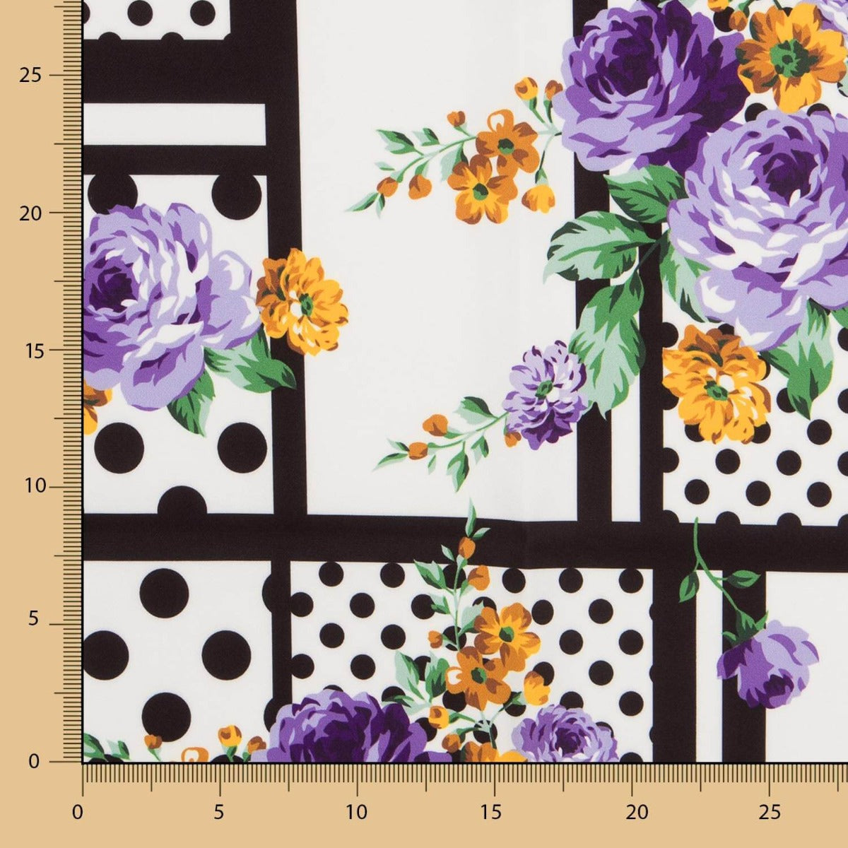 Bielástico Patch Cretona Malva - Ribes y Casals