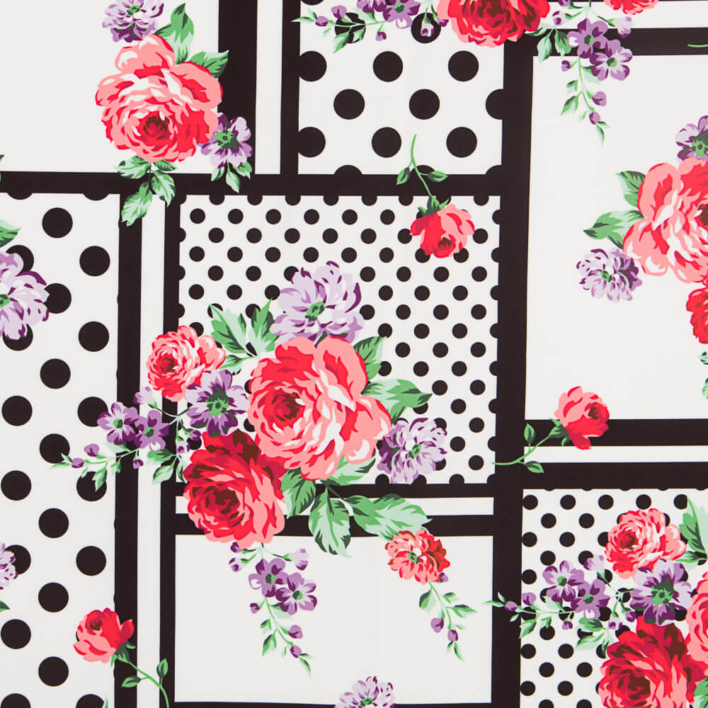 Bielástico Patch Cretona Roja - Ribes y Casals