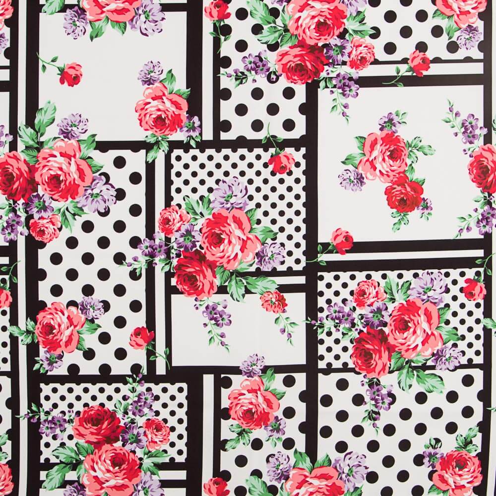 Bielástico Patch Cretona Roja - Ribes y Casals