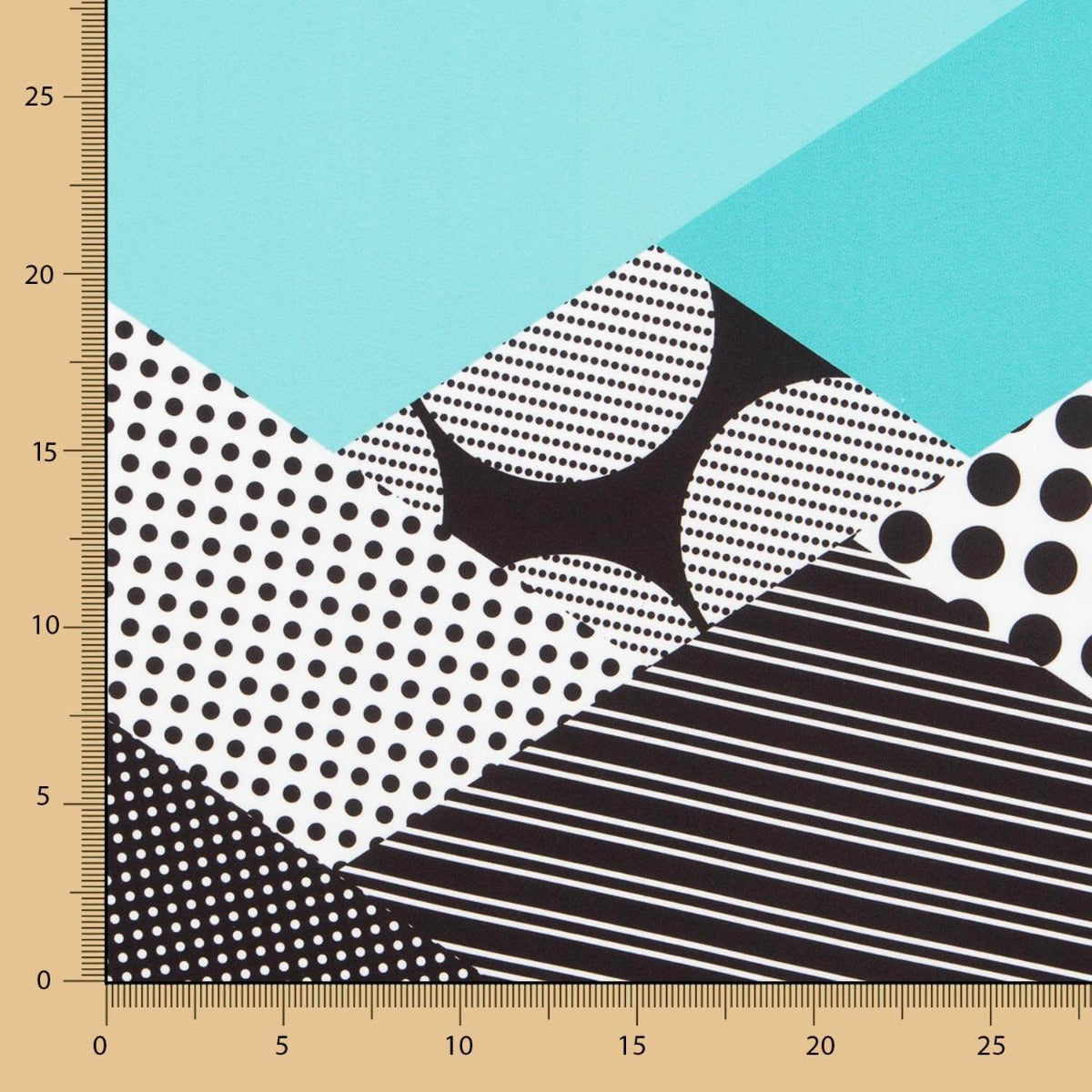 Bielástico Patch Geo Aguamarina - Ribes y Casals