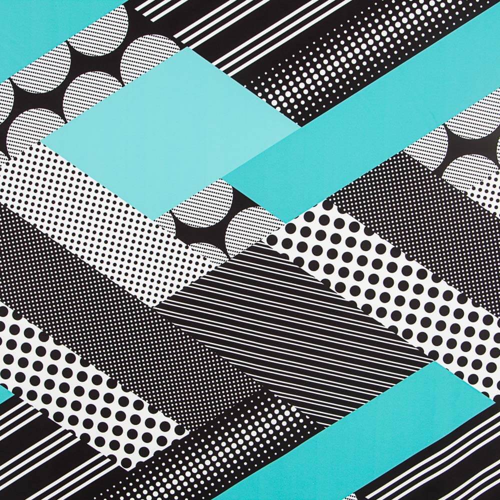 Bielástico Patch Geo Aguamarina - Ribes y Casals