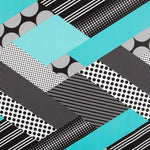 Bielástico Patch Geo Aguamarina - Ribes y Casals