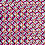 Crep Poliéster Flor Geométrico Fucsia - Ribes y Casals