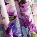 Fama Strech Flor Primavera Azul Cielo - Ribes y Casals