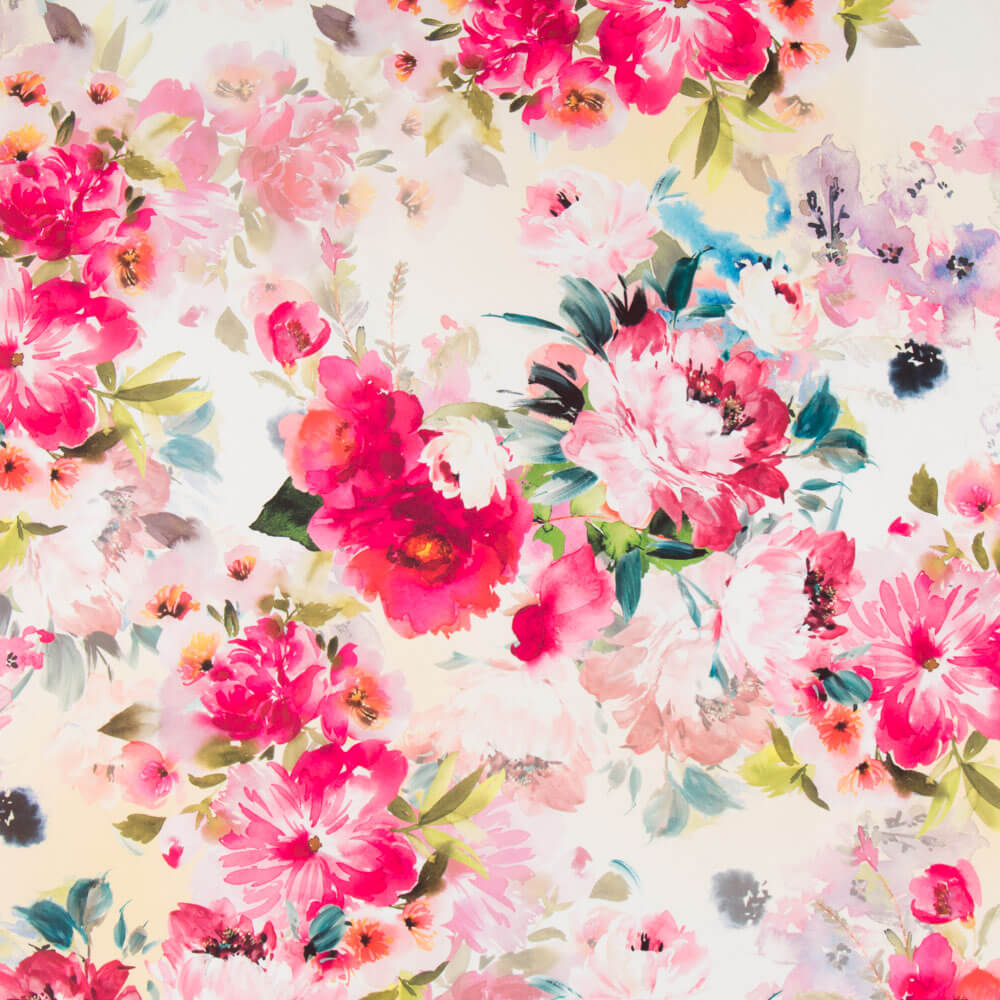 Fama Strech Flor Primavera Amarillo - Ribes y Casals