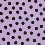 Crepe Lunares Negro Malva 33mm - Ribes y Casals