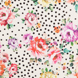 Bielástico Cretona Roja Lunares Blanco - Ribes y Casals