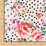 Bielástico Cretona Roja Lunares Blanco - Ribes y Casals