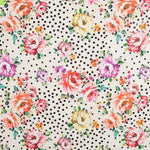 Bielástico Cretona Roja Lunares Blanco - Ribes y Casals