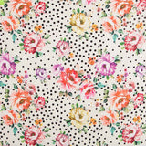 Bielástico Cretona Roja Lunares Blanco - Ribes y Casals