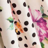 Bielástico Cretona Roja Lunares Blanco - Ribes y Casals