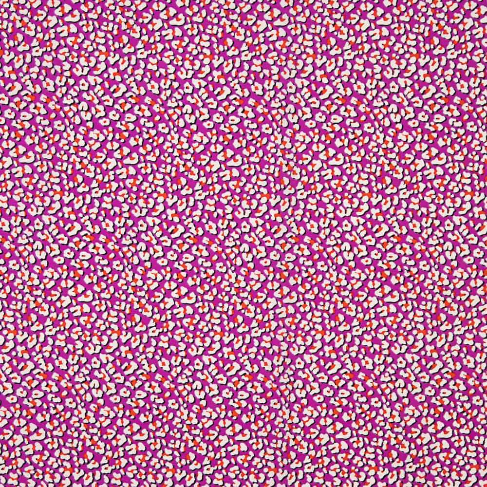 Crep Poliéster Leopardo Rosa - Ribes y Casals