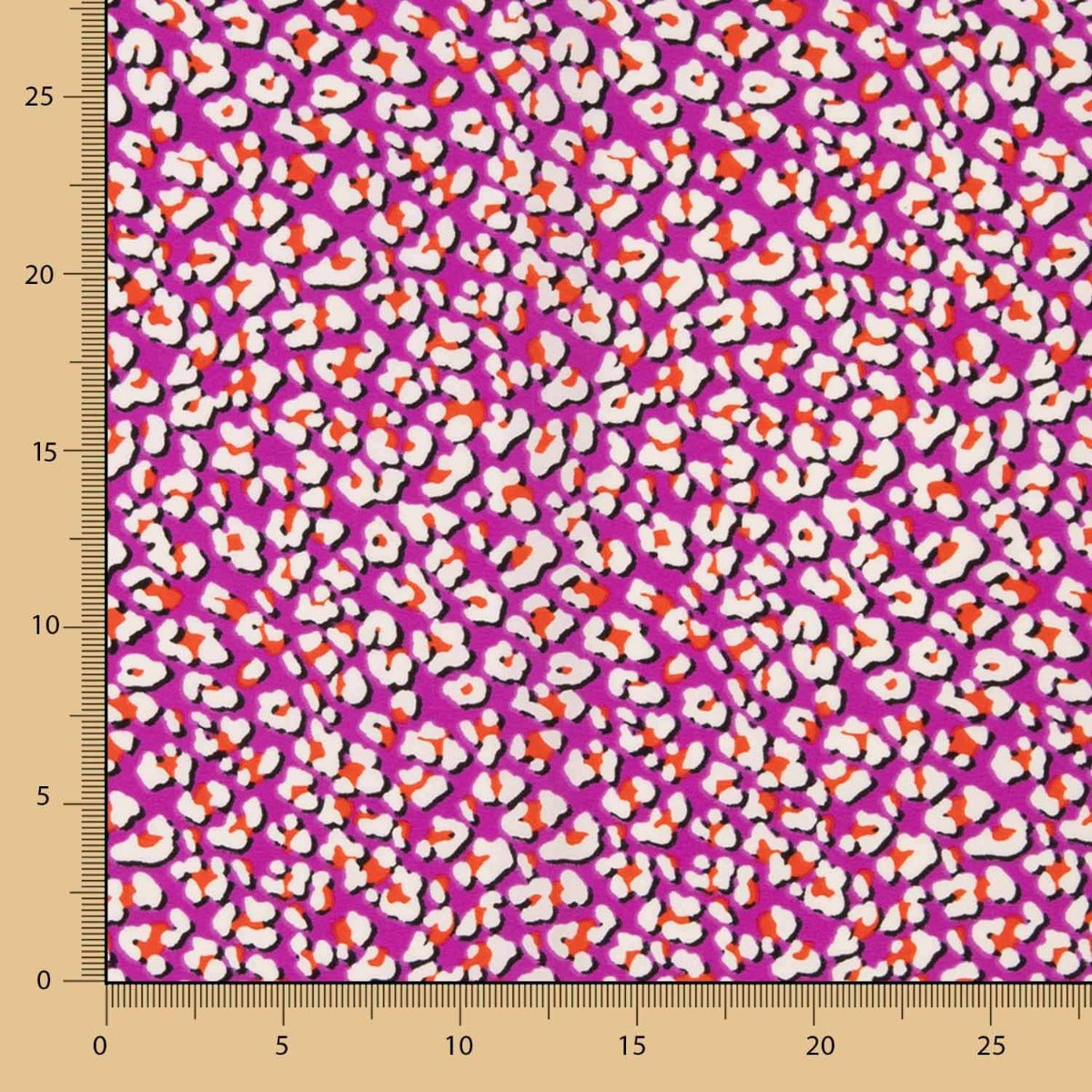 Crep Poliéster Leopardo Rosa - Ribes y Casals