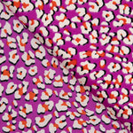 Crep Poliéster Leopardo Rosa - Ribes y Casals