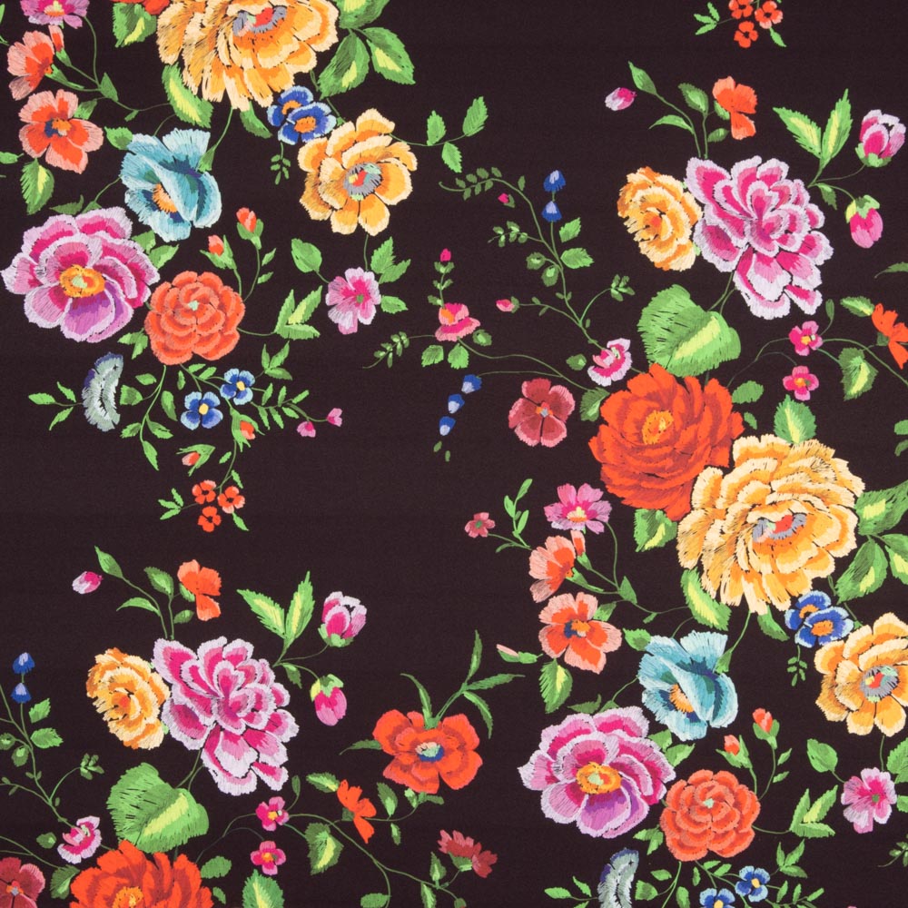 Gabardina Elástica Manila Negro - Ribes y Casals