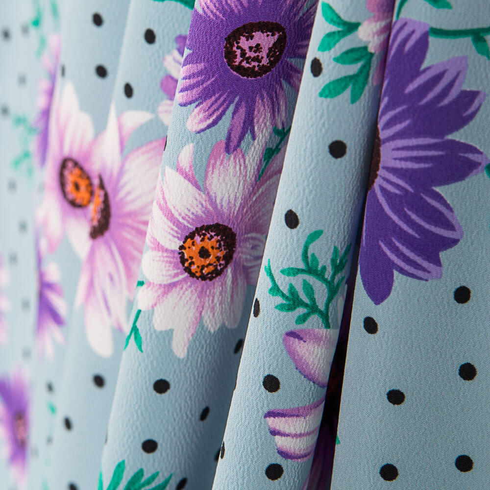 Crepe Margarita Lunar Iris - Ribes y Casals