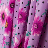 Crepe Margarita Lunar Malva - Ribes y Casals