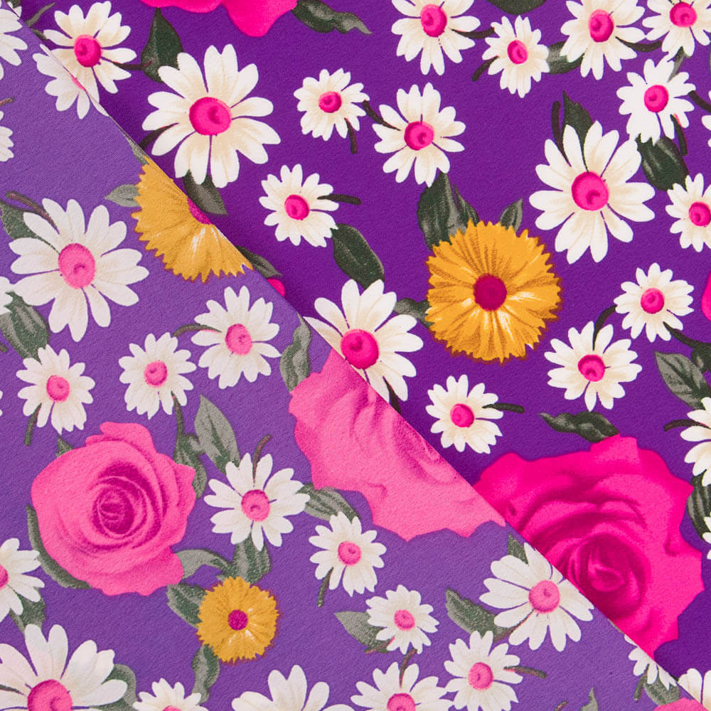 Crepe Rosas Margarita Fucsia - Ribes y Casals