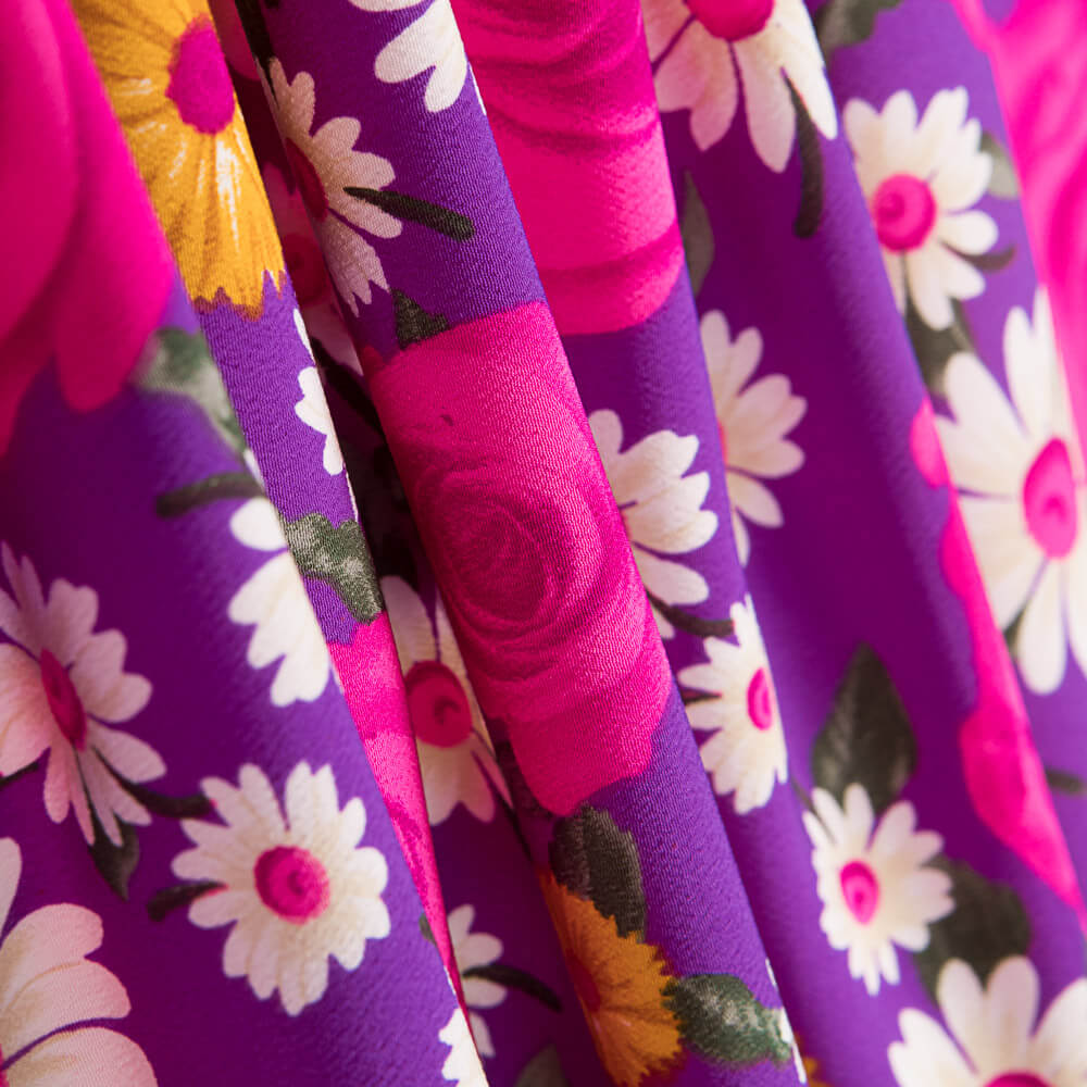 Crepe Rosas Margarita Fucsia - Ribes y Casals