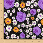 Crepe Rosas Margarita Malva - Ribes y Casals