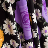 Crepe Rosas Margarita Malva - Ribes y Casals