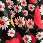 Crepe Rosas Margarita Rojo - Ribes y Casals