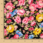 Crepe Poliéster Cretona Nita Negro - Ribes y Casals