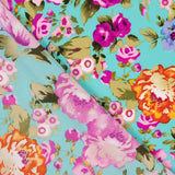 Crepe Poliéster Cretona Nita Turquesa - Ribes y Casals