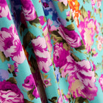 Crepe Poliéster Cretona Nita Turquesa - Ribes y Casals