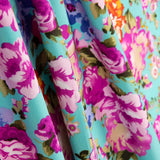 Crepe Poliéster Cretona Nita Turquesa - Ribes y Casals