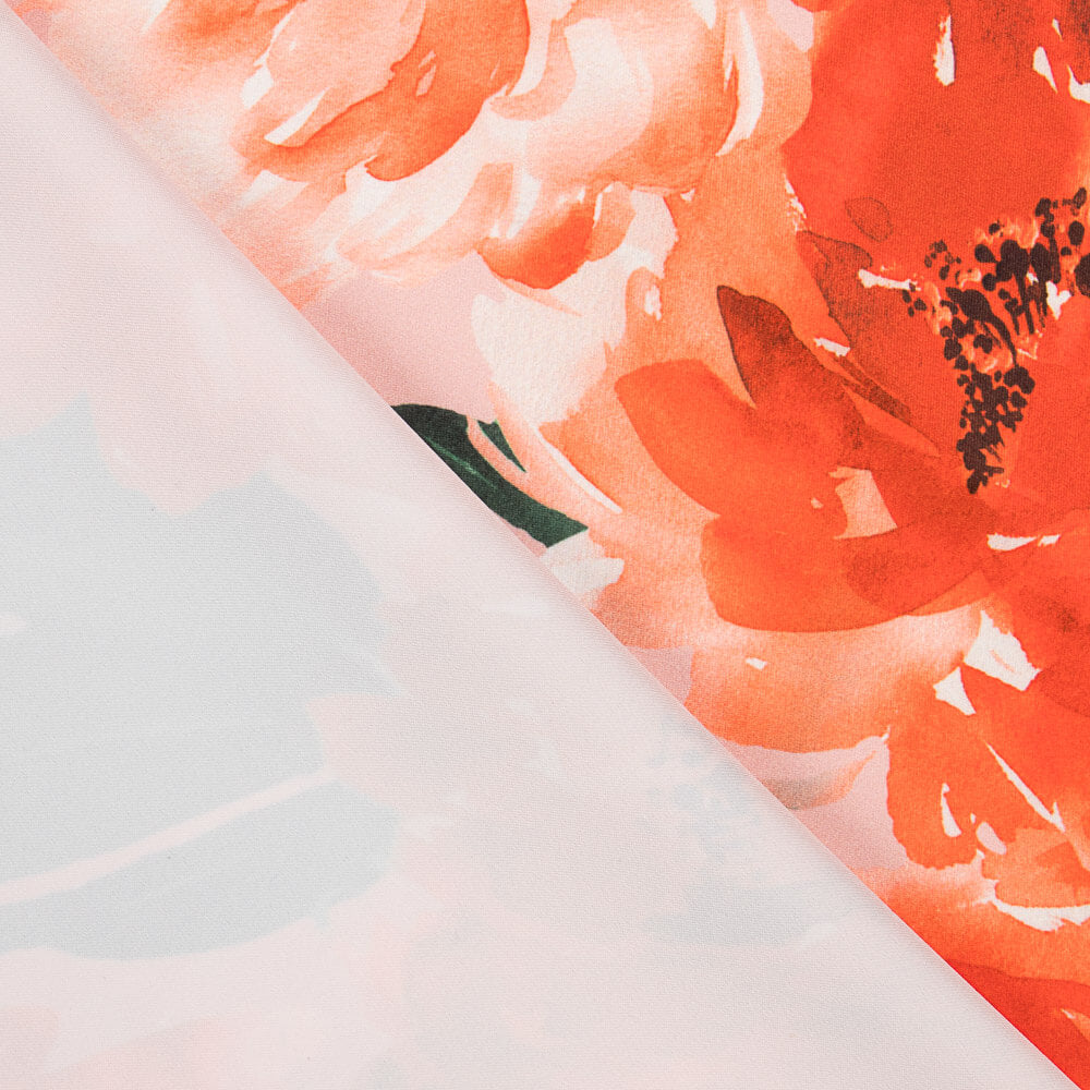 Fama Strech Flor Pinceladas Salmón - Ribes y Casals