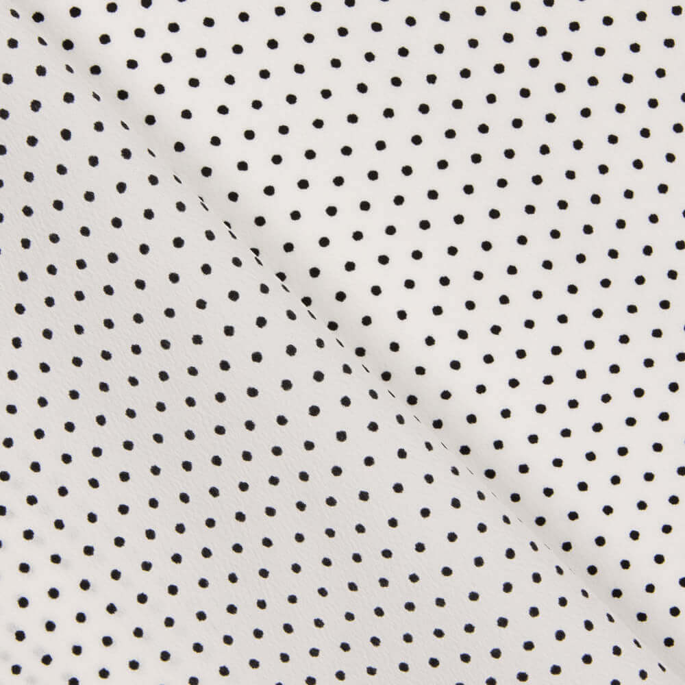 Gabardina Elástica Lunares 3mm Blanco-Negro - Ribes y Casals