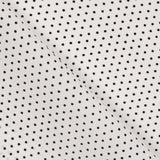 Retal Gabardina Elástica Lunares 3mm Blanco-Negro 50x140 cm - Ribes y Casals