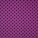 Gabardina Elástica Lunares 17mm Buganvilla-Negro - Ribes y Casals