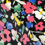 Crepe Poliéster Flor Dreia Negro - Ribes y Casals