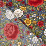 Crepe Poliéster Cretona Real Azul Oscuro - Ribes y Casals