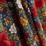 Crepe Poliéster Cretona Real Azul Oscuro - Ribes y Casals