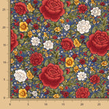 Crepe Poliéster Cretona Real Azul Oscuro - Ribes y Casals