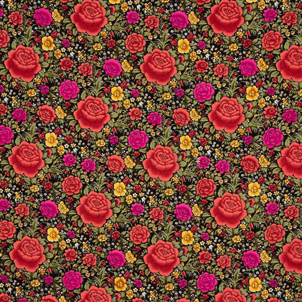 Crepe Poliéster Cretona Real Negro - Ribes y Casals