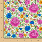 Crepe Poliéster Cretona Real Buganvillas - Ribes y Casals