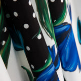 Gabardina Elástica Tulipanes Azul Lunar - Ribes y Casals